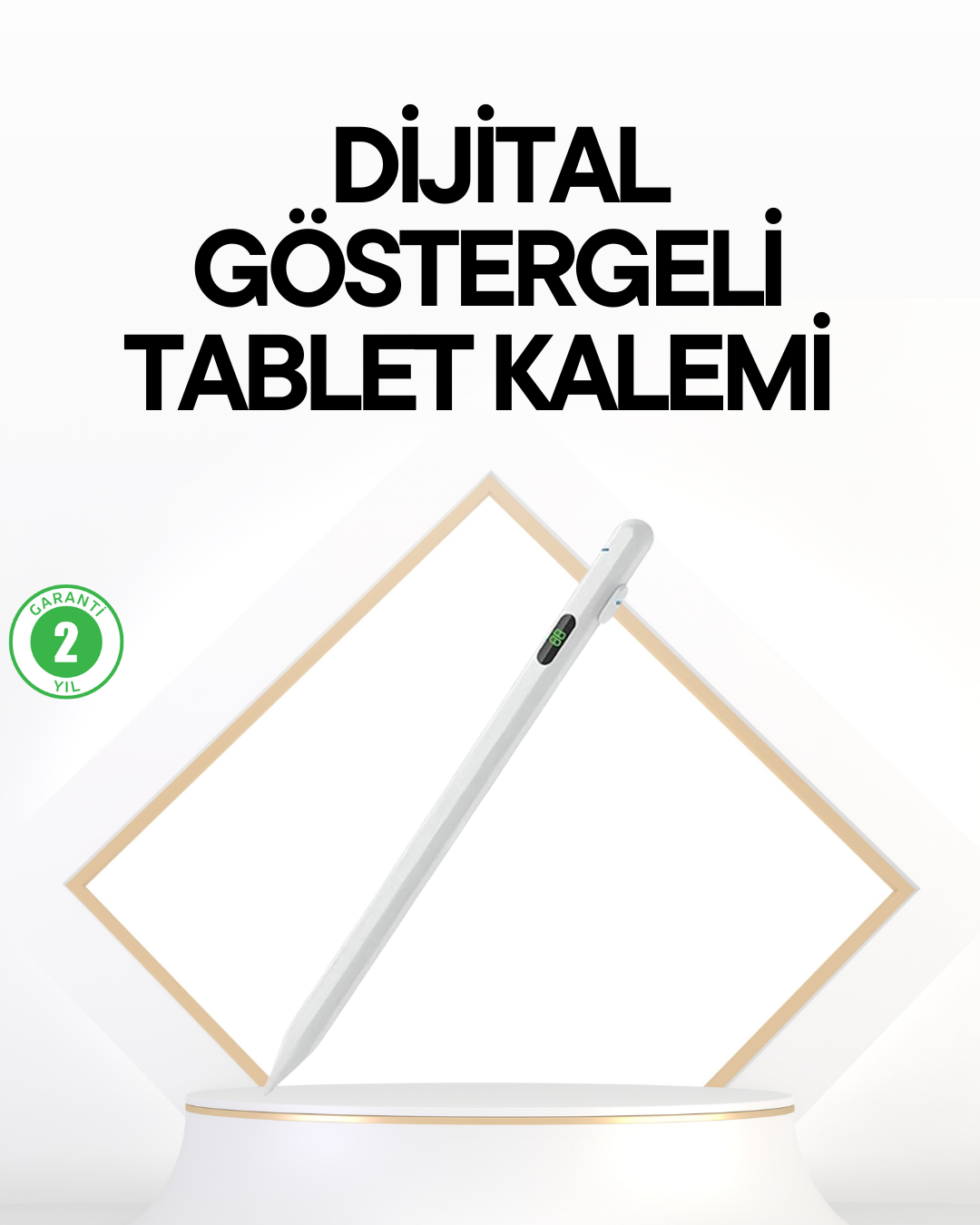 iPad Uyumlu 1.5mm POM Uçlu Dokunmatik Kalem Uzun Kullanım Süreli Stylus