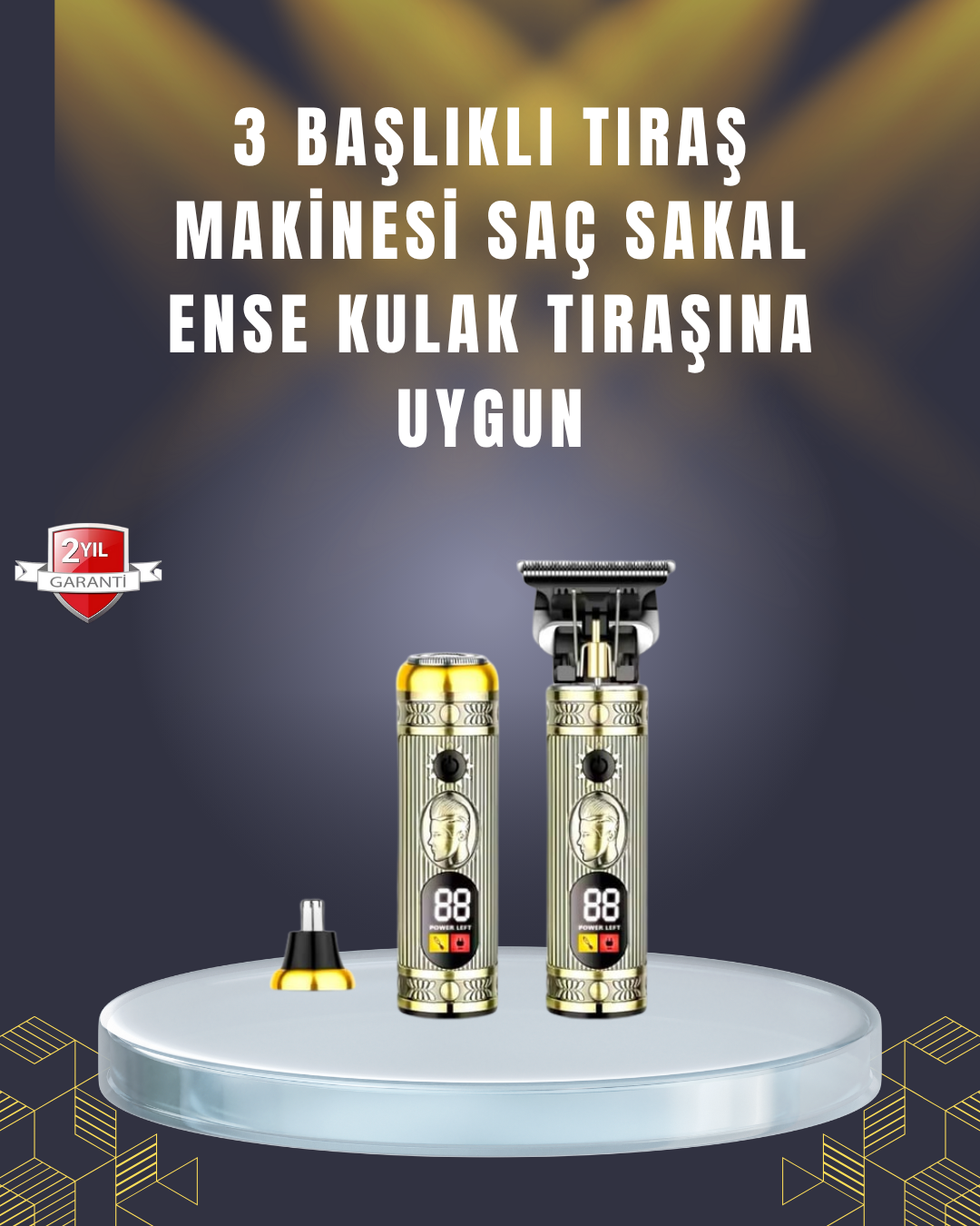 Sıfır Boşluk T Bıçaklı Erkek Bakım Seti – Çok Başlıklı