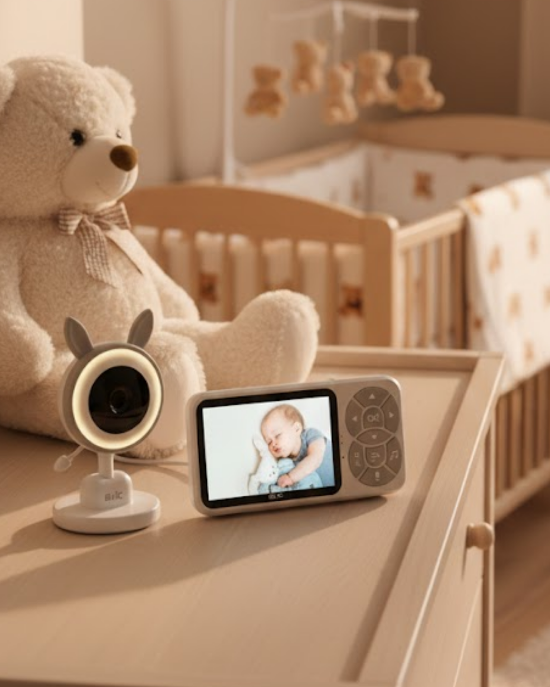 Gece Görüşlü Bebek Telsizi Besleme Hatırlatıcılı LCD Ekran