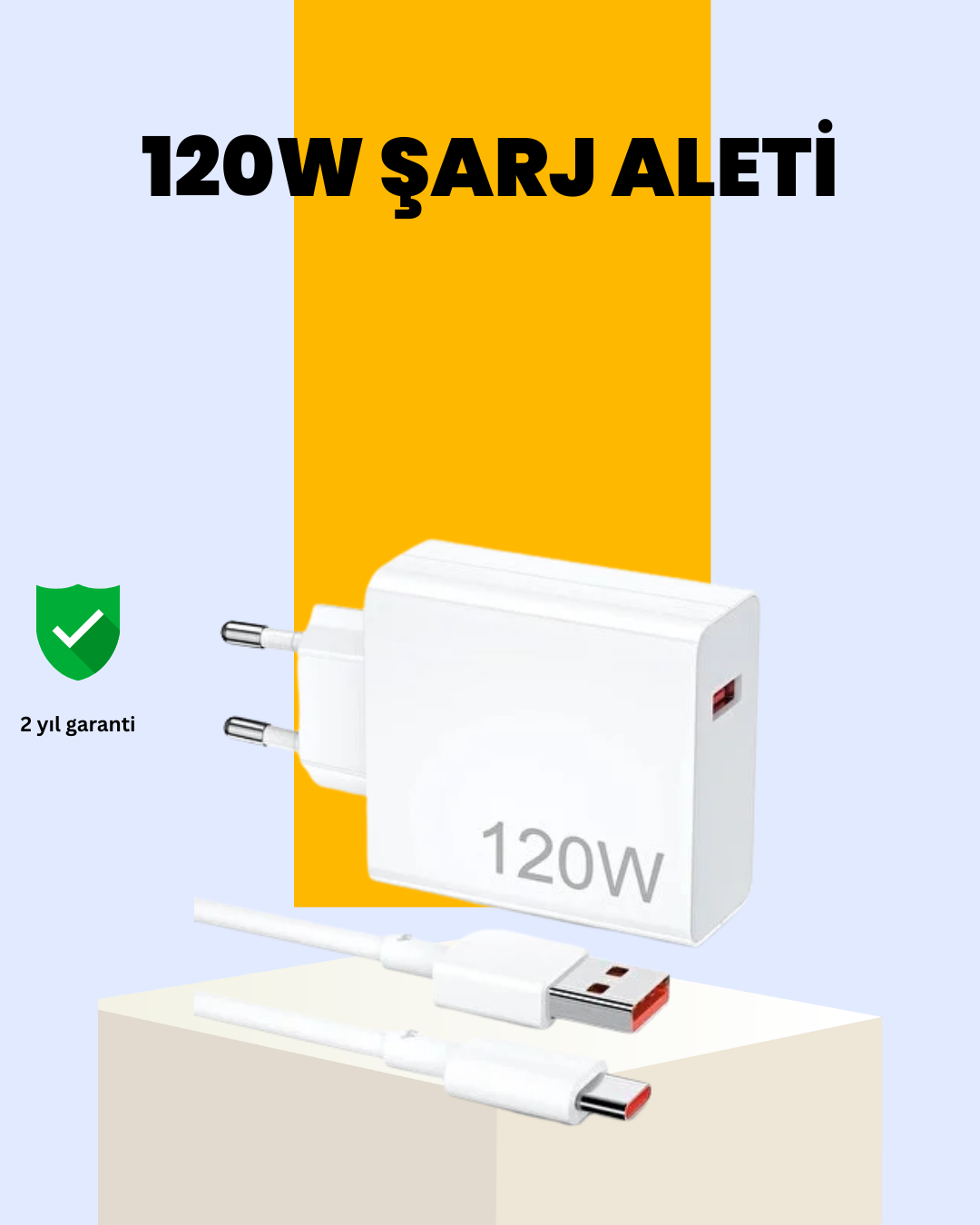 120 Watt Type C Hızlı Şarj Cihazı  Reno 4 5 6 Uyumlu