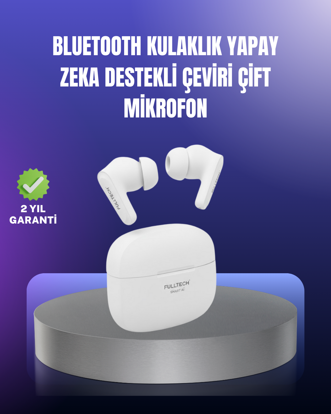 Çok Dilli İletişim Destekli Kablosuz Kulaklık Oyun ve Müzik Modlu