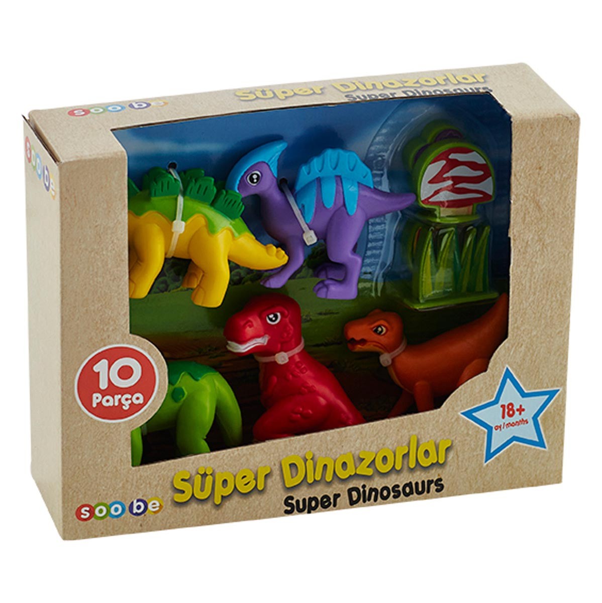 Ouatoo Süper Dinazor Seti 10 Parça