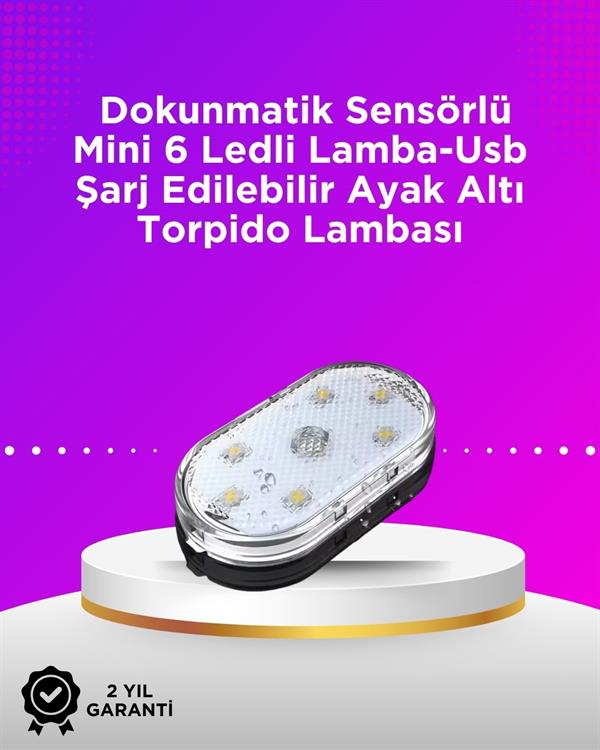 Kablosuz Manyetik Montajlı Araba İçin 7 Renkli Ambiyans Işığı Seti