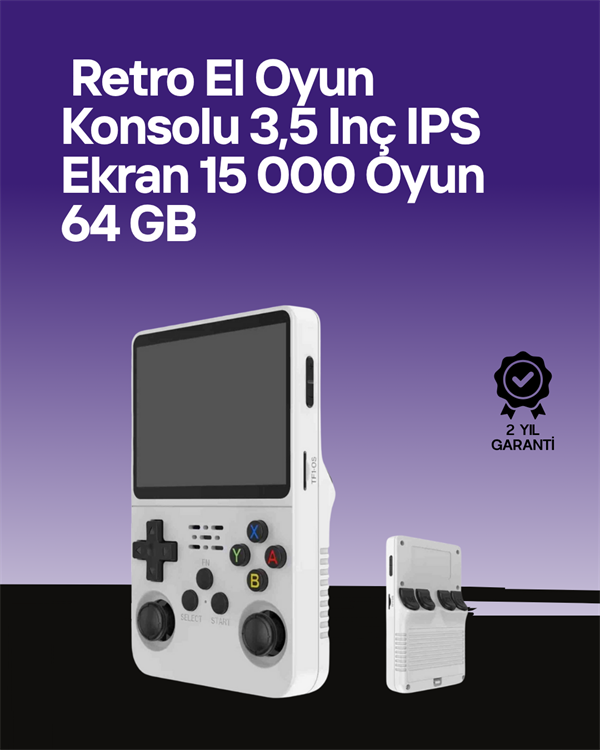 64 GB Retro Oyun Konsolu – Çoklu Emülatör Desteği, Linux Tabanlı Açık Sistem