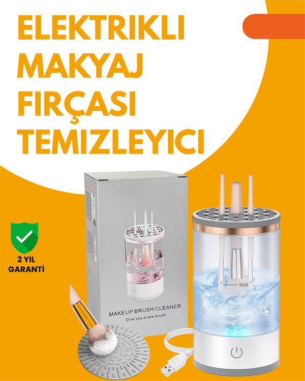 Tüm Makyaj Fırçalarıyla Uyumlu Derin Temizlik Makinesi