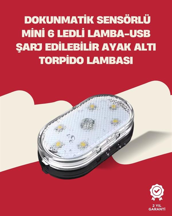 Uzun Ömürlü Lityum Bataryalı, Kompakt Araba İç Mekan LED Işıklar